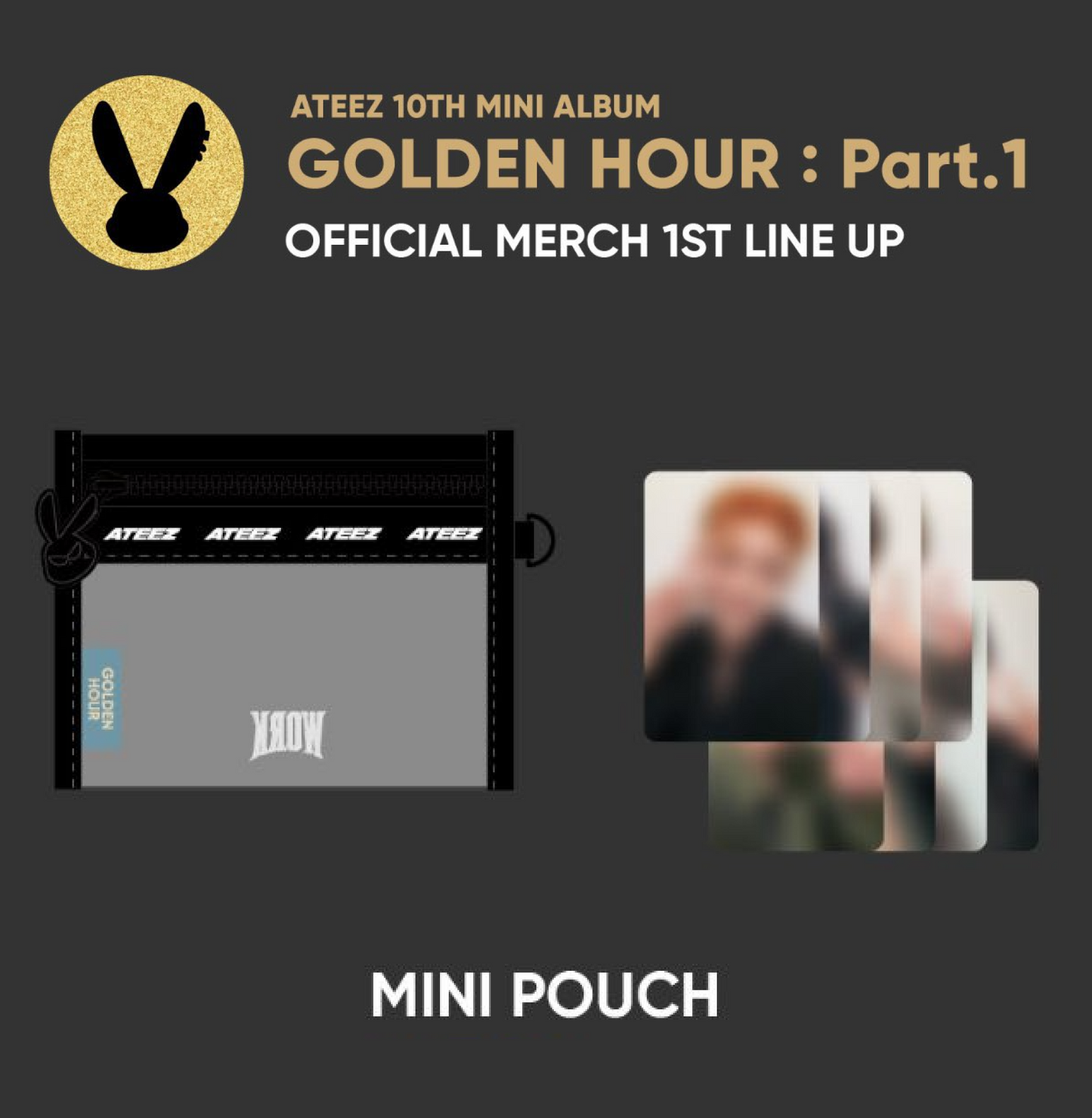 ATEEZ GOLDEN HOUR: Part.1 OFFICIAL MD MINI POUCH