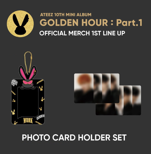 ATEEZ GOLDEN HOUR: Part.1 OFFICIAL MD PHOTO CARD HOLDER SET