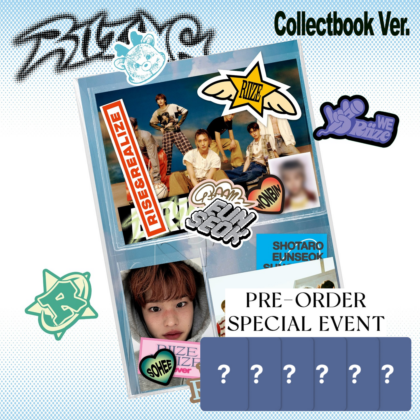 [POB] RIIZE 1ST MINI ALBUM RIIZING (Collect Book Ver.)