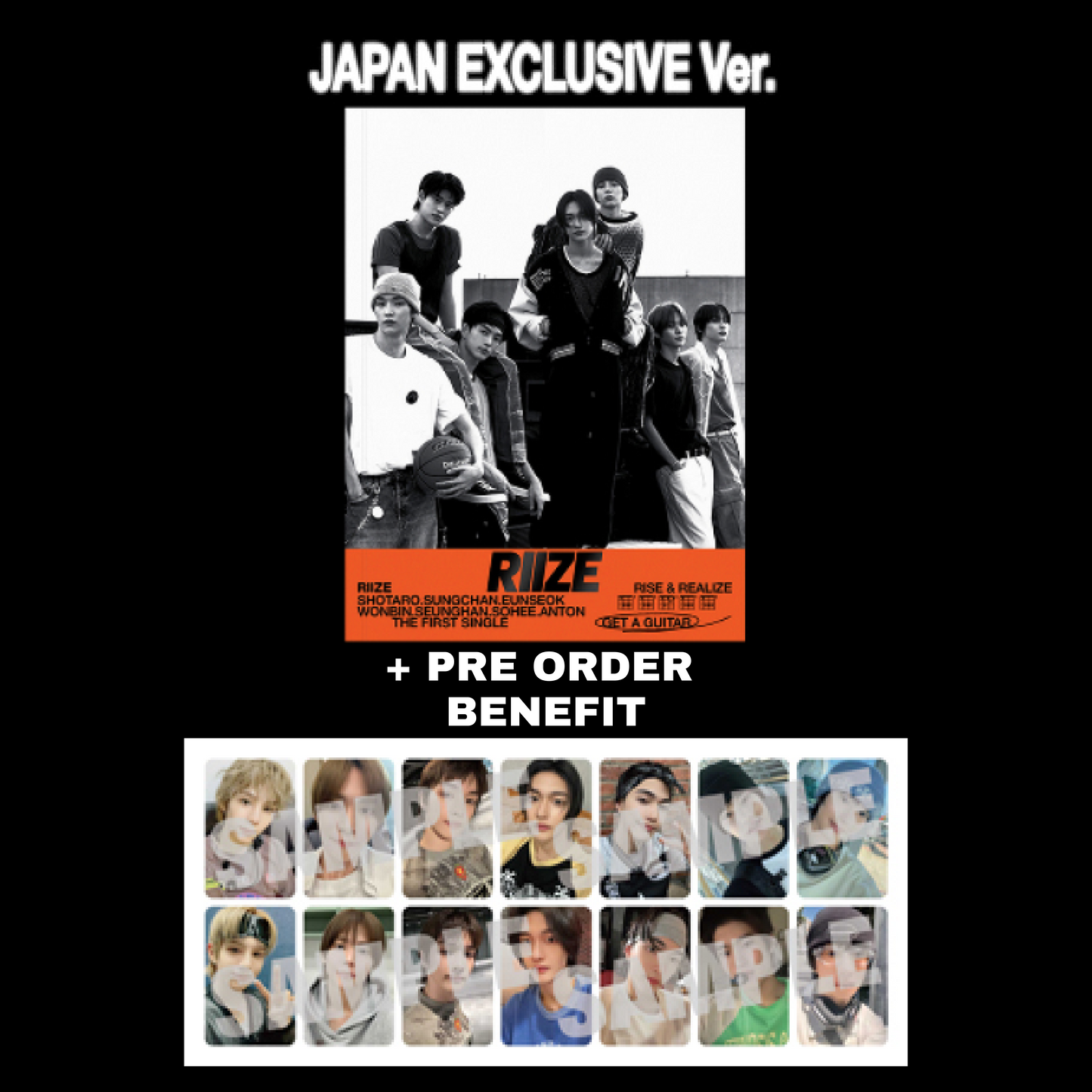 [PRE-ORDER BENEFIT] RIIZE 1ST SINGLE ALBUM GET A GUITAR (JAPAN EXCLUSIVE ver.)