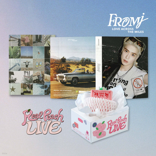 [PRE-ORDER BENEFIT] JAEHYUN ‘Real Peach LIVE’ [DIGITAL CODE] + THE 1ST PHOTOBOOK [FROM J : LOVE ACROSS THE MILES] SET