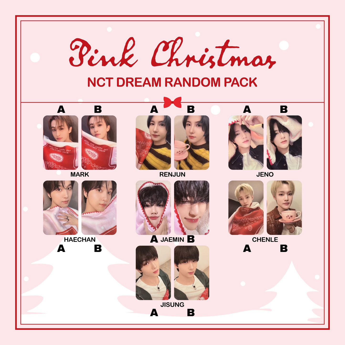 NCT DREAM 2024 PINK CHRISTMAS OFFICIAL RANDOM PACK PHOTOCARD