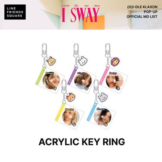 [PRE-ORDER] (G)I-DLE KLAXON POP-UP OFFICIAL MD ACRYLIC KEY RING