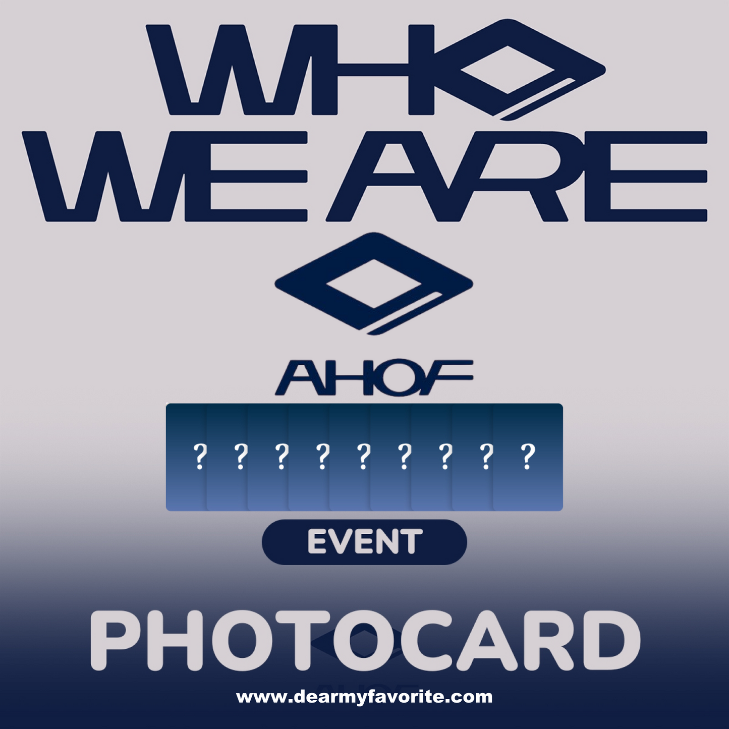 [PRE-ORDER BENEFIT] AHOF The 1st Mini Album WHO WE ARE (PHOTOBOOK Ver.)