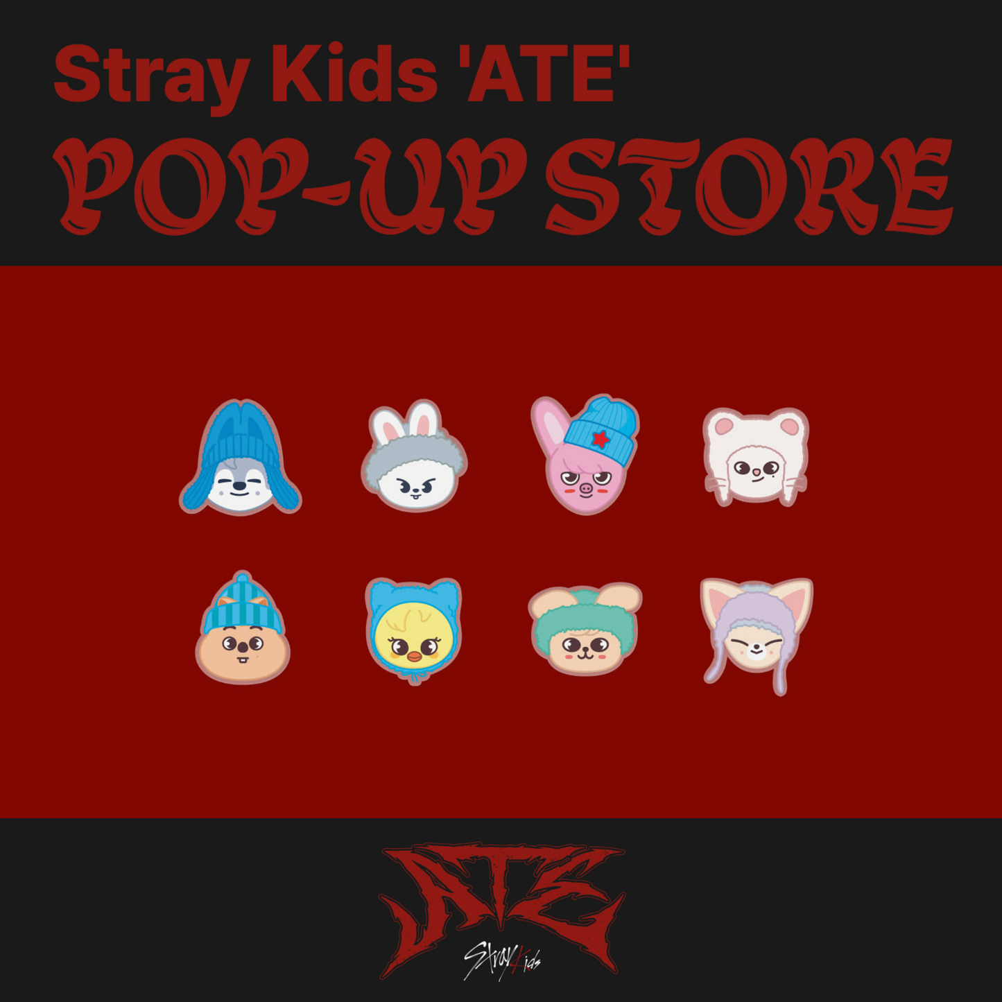 [PRE-ORDER] Stray Kids ATE POP-UP STORE OFFICIAL MD ACRYLIC POP HOLDER