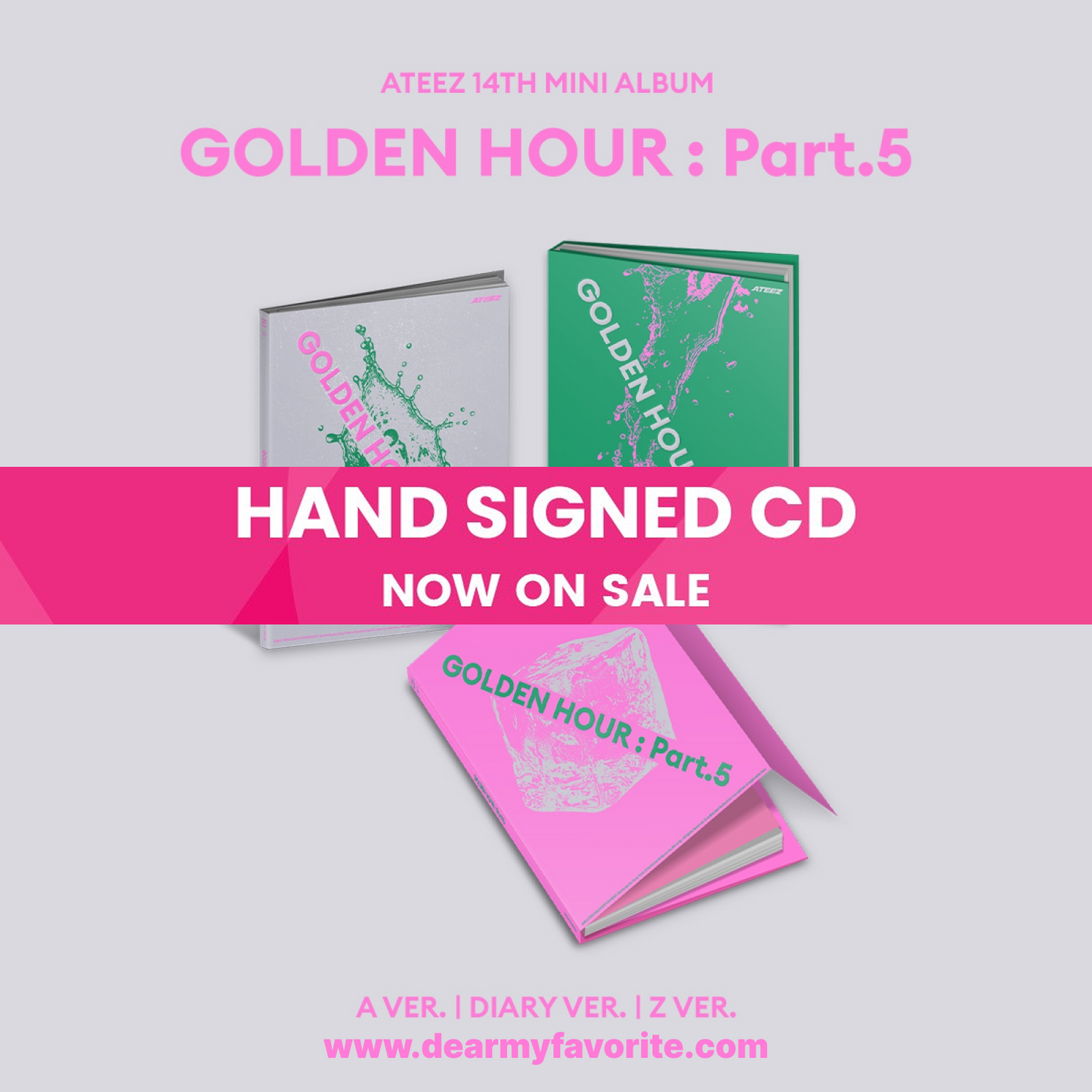 [PRE-ORDER] *SIGNED* ATEEZ 14TH MINI ALBUM GOLDEN HOUR : Part.5