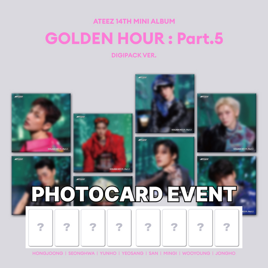 [PRE-ORDER BENEFIT] ATEEZ 14TH MINI ALBUM GOLDEN HOUR : Part.5 (DIGIPACK VER.)
