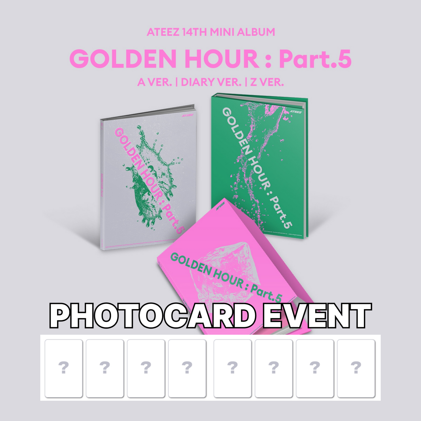 [PRE-ORDER BENEFIT] ATEEZ 14TH MINI ALBUM GOLDEN HOUR : Part.5 (STANDARD VER.)