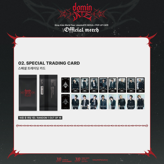 [PRE-ORDER] Stray Kids World Tour dominATE SEOUL POP-UP OFFICIAL MD SPECIAL TRADING CARD