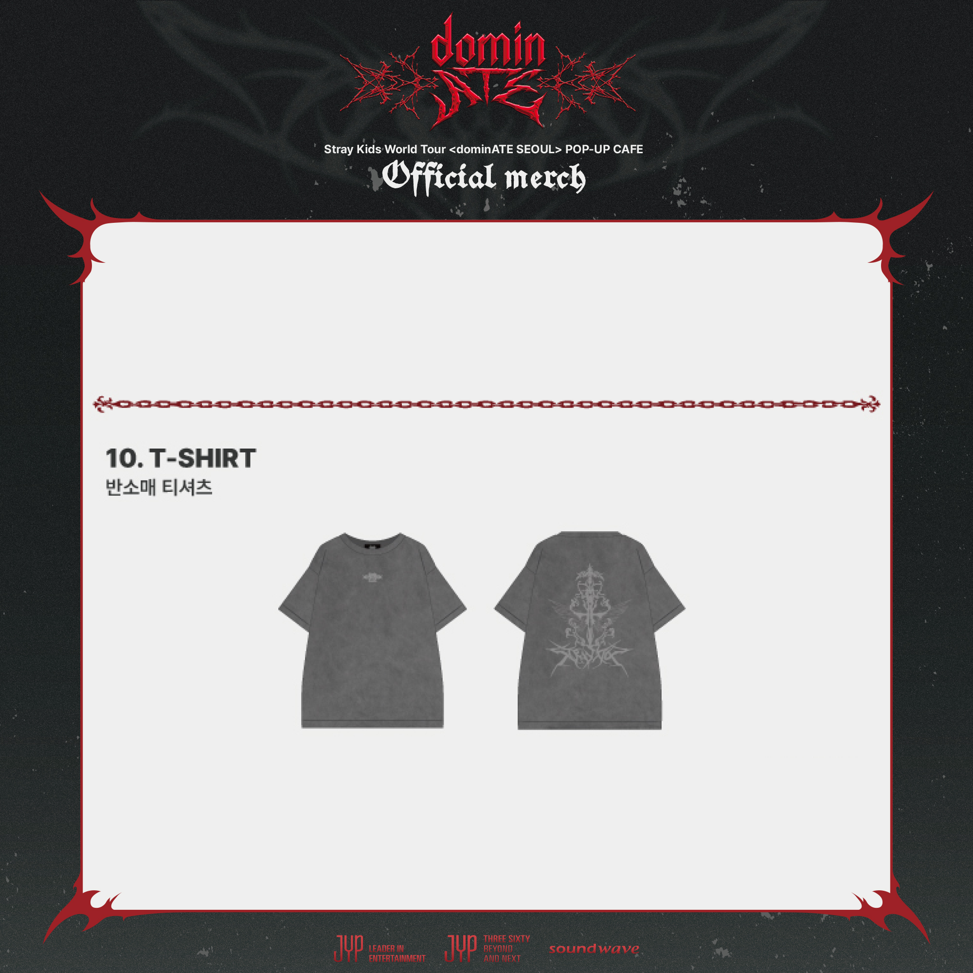 Stray Kids dominATE SEOUL Tシャツ ソウルコン 【公式通販】