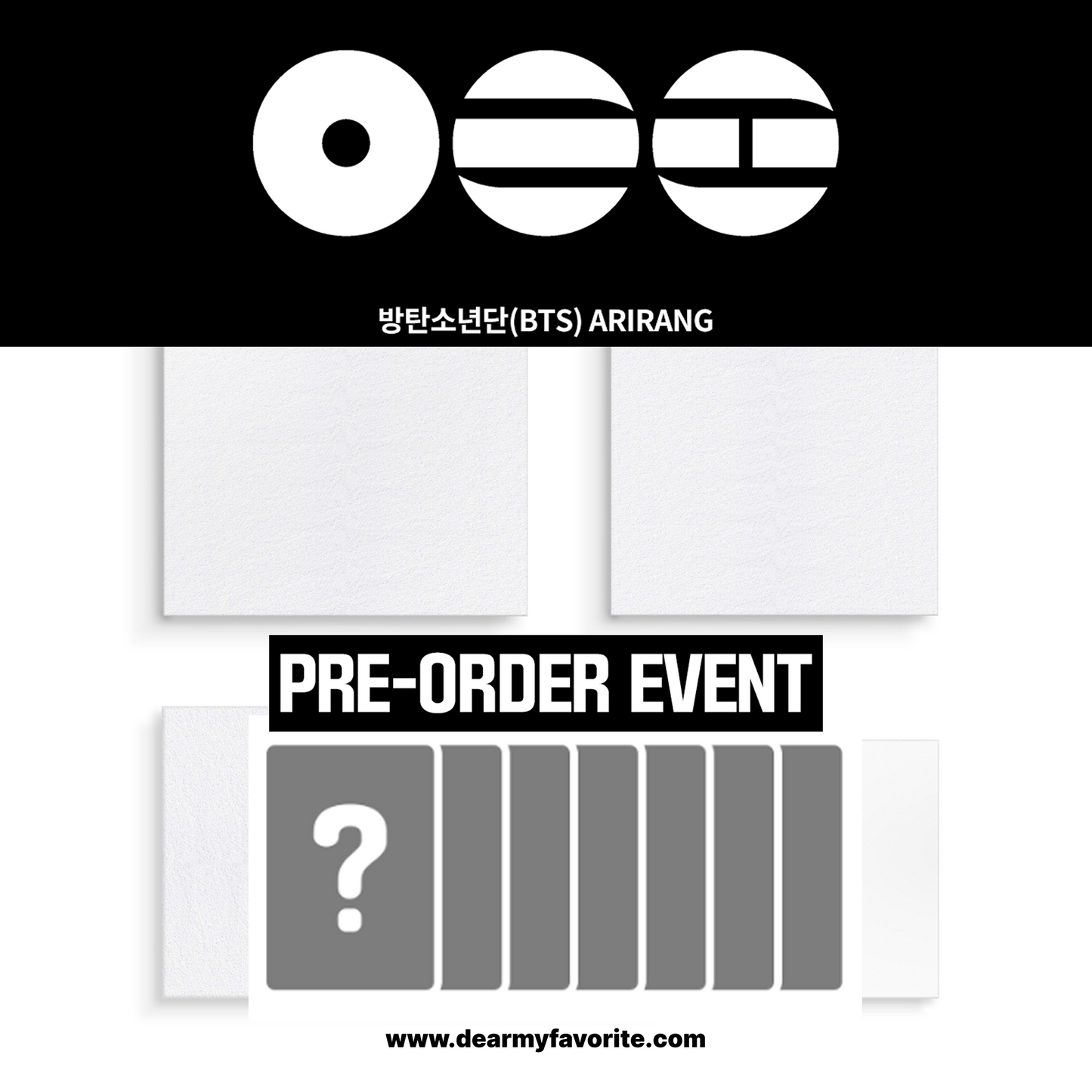 [PRE-ORDER BENEFIT] BTS 5TH FULL ALBUM ARIRANG (2EA 1SET) + (Living Legend Ver.) + (Weverse Albums ver.)