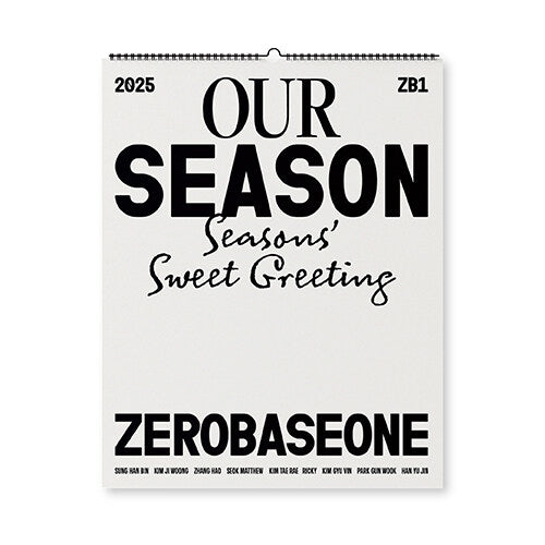 [PRE-ORDER] ZEROBASEONE 2025 SEASON’S GREETINGS OUR Season (Calendar Ver.)