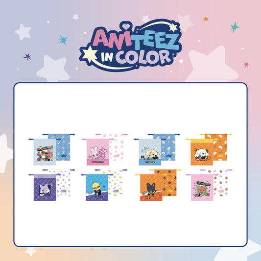 [PRE-ORDER EVENT] ATEEZ X ANITEEZ POP-UP STORE [ANITEEZ IN COLOR] OFFICIAL MD ANITEEZ COLOR POUCH (RANDOM)