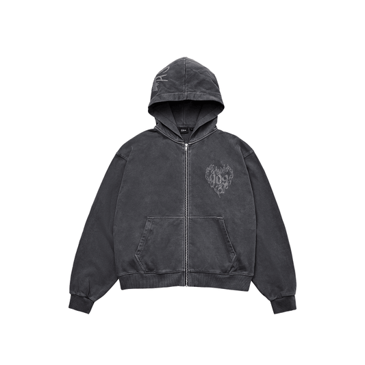 [PRE-ORDER] ENHYPEN OFFICIAL MD 109 ZIP-UP HOODIE (CHARCOAL) by SUNGHOON