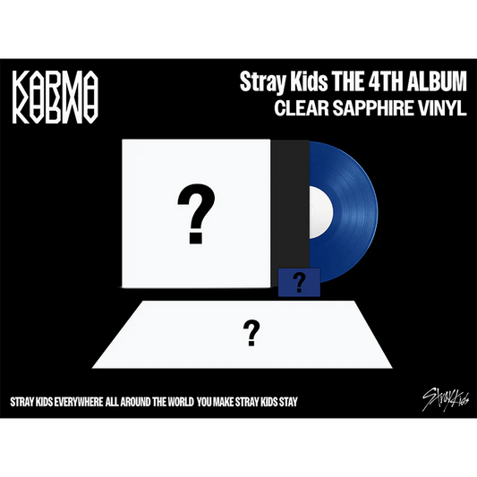 [PRE-ORDER] Stray Kids 4th Full Album KARMA (CLEAR SAPPHIRE VINYL)