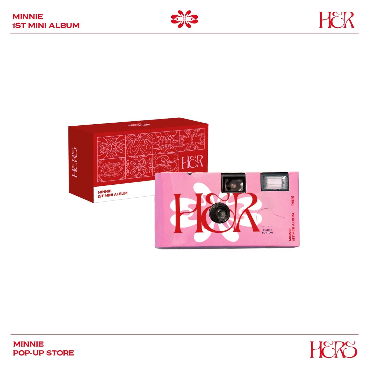 [PRE-ORDER EVENT] (G)I-DLE MINNIE HERS POP-UP STORE OFFICIAL MD FILM CAMERA