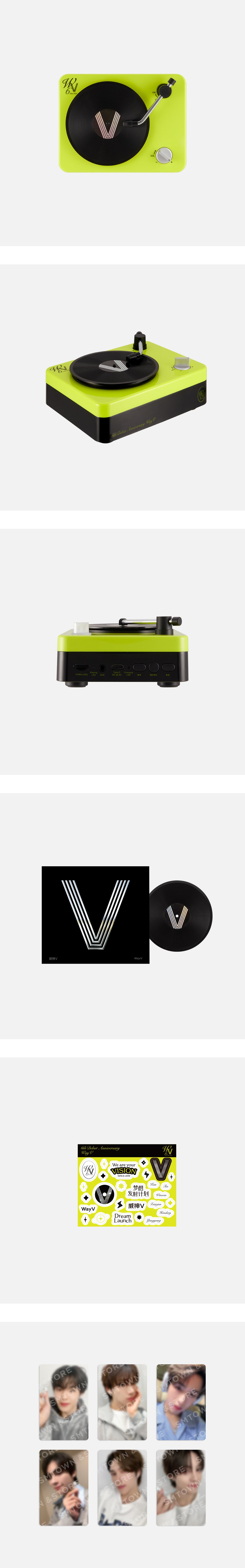 [PRE-ORDER] WayV 6TH ANNIVERSARY OFFICIAL MD TURNTABLE BLUETOOTH SPEAKER SET