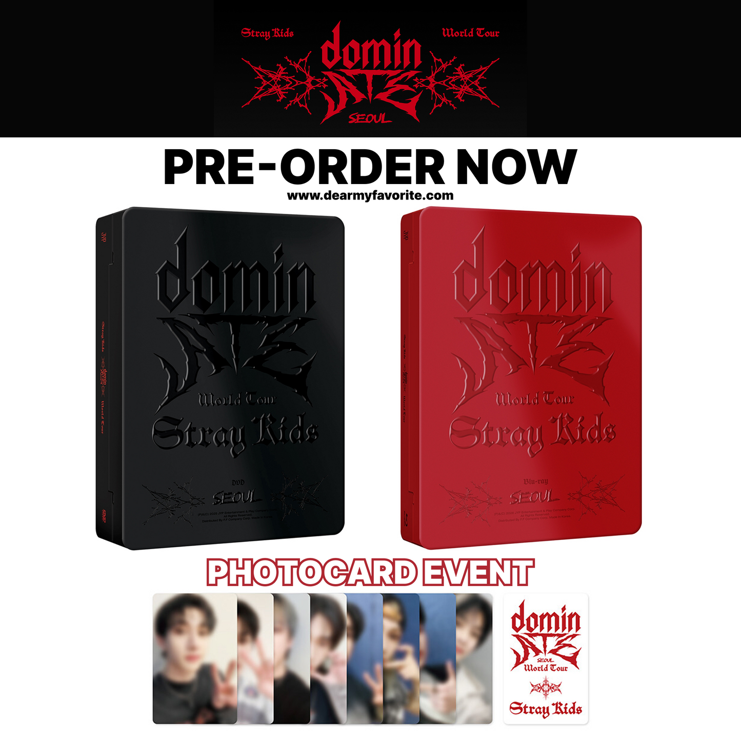 [PRE-ORDER BENEFIT] Stray Kids World Tour dominATE SEOUL DVD & BLU-RAY