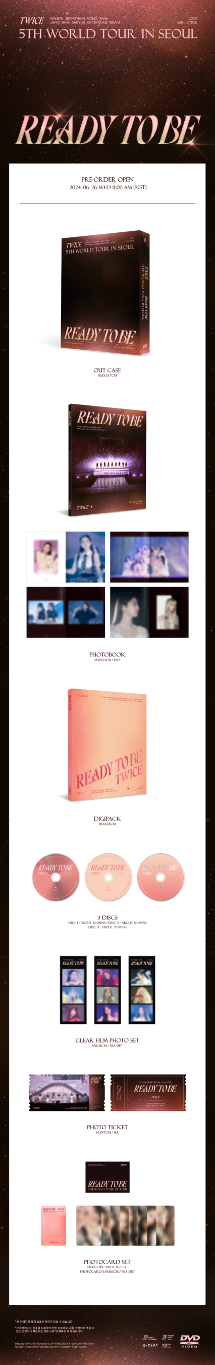 [PRE-ORDER BENEFIT] TWICE 5TH WORLD TOUR [READY TO BE] IN SEOUL DVD