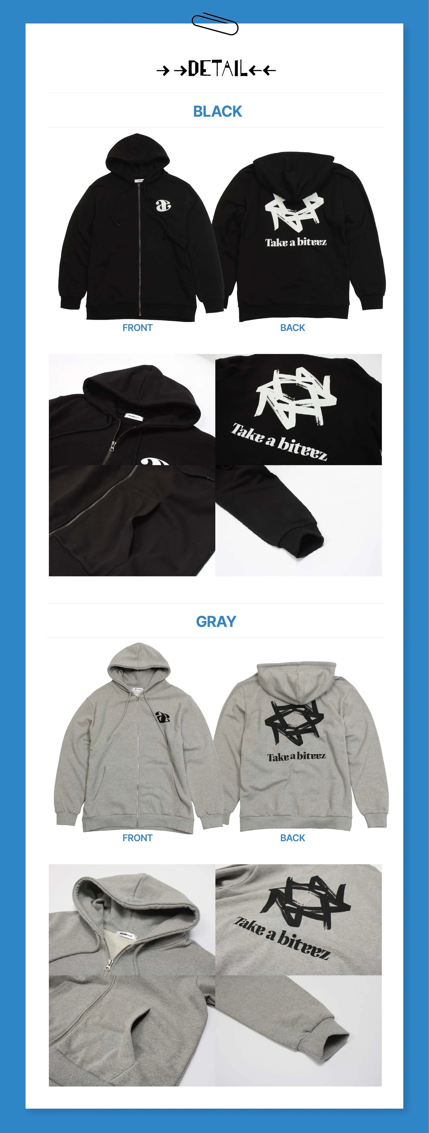 [PRE-ORDER EVENT] ATEEZ X WONDERWALL OFFICIAL MD HOODED ZIP-UP
