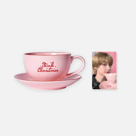 [PRE-ORDER] RIIZE OFFICIAL MD 2024 PINK CHRISTMAS CUP & SAUCER SET