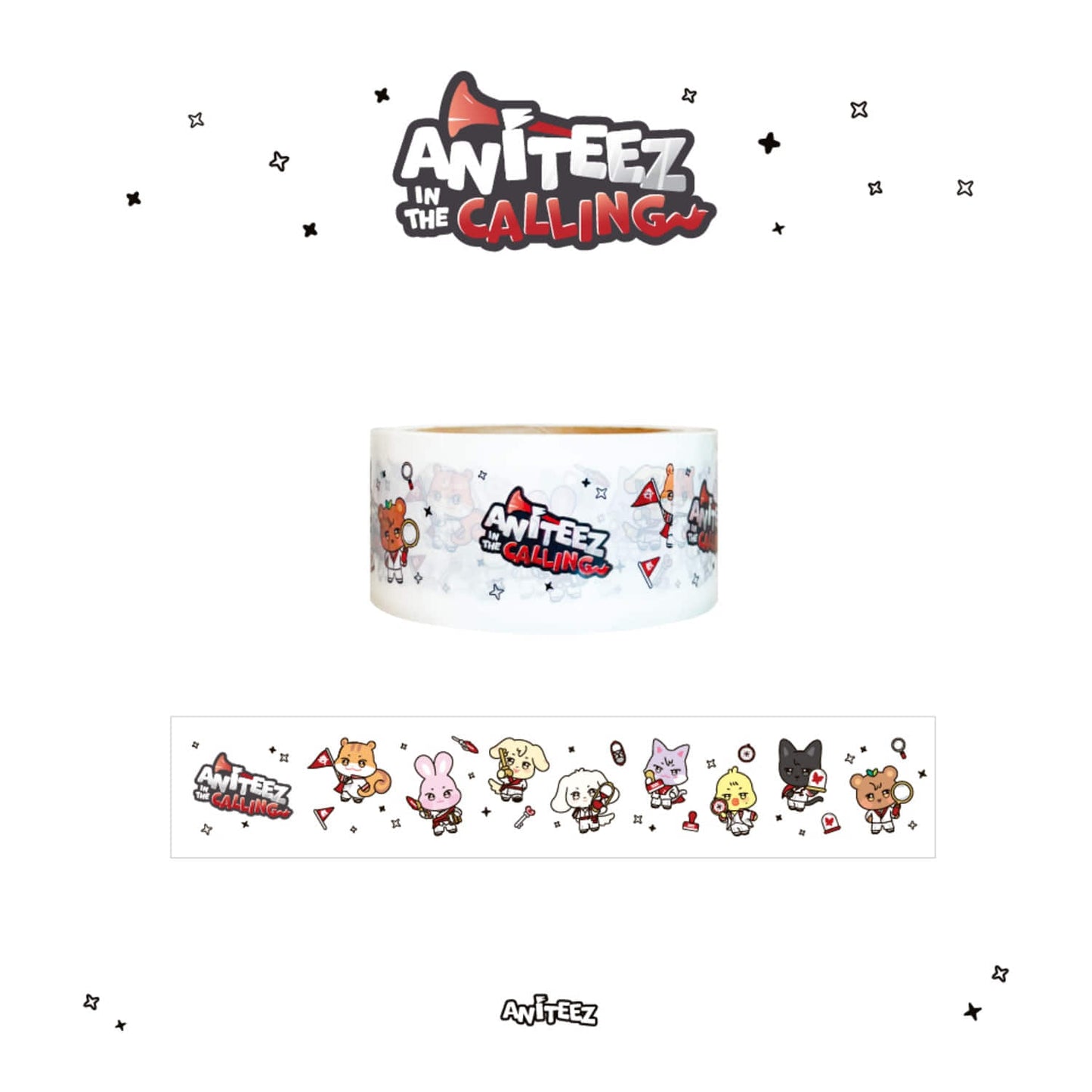 [FAST DELIVERY] ATEEZ X ANITEEZ IN THE CALLING OFFICIAL MD BOX TAPE