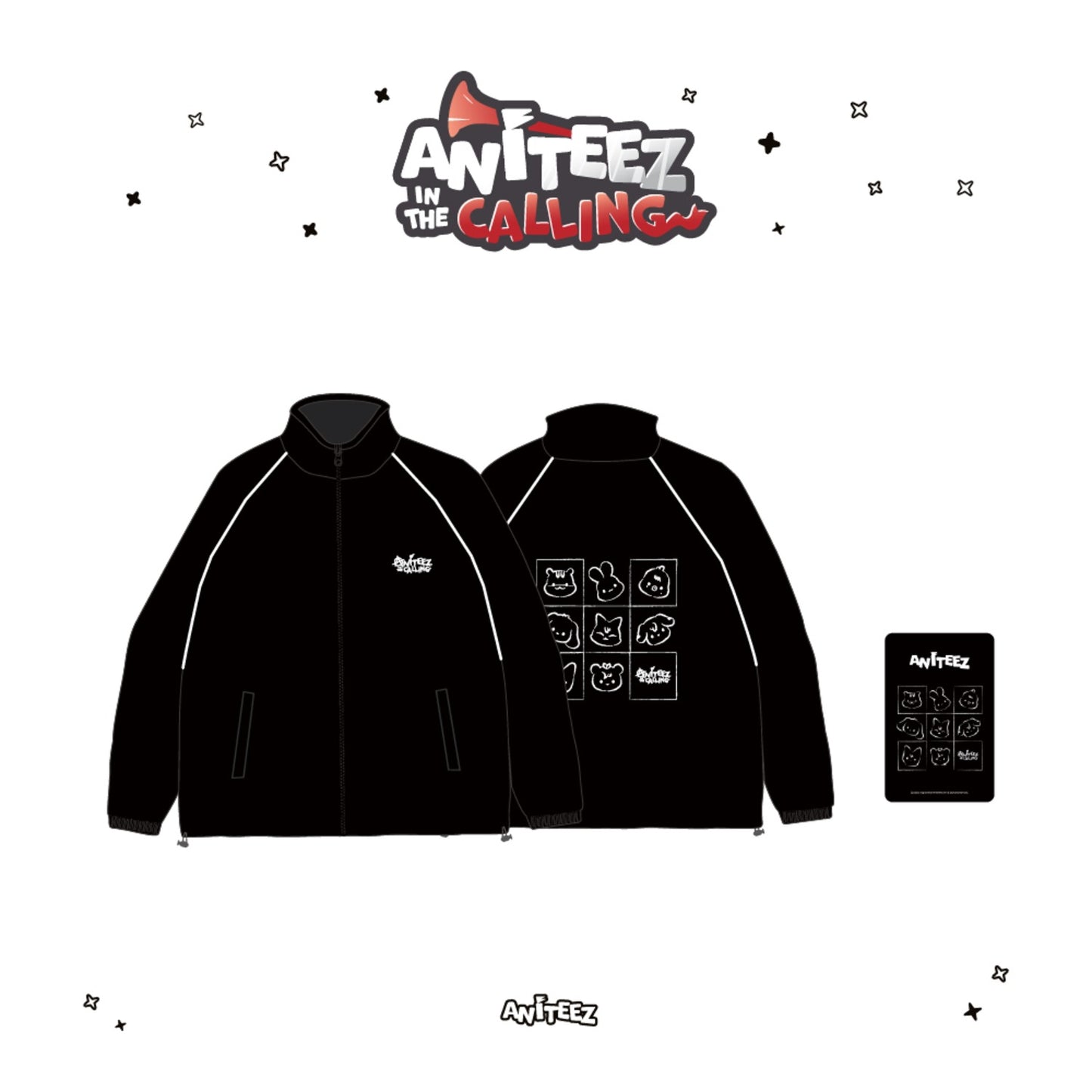 [FAST DELIVERY] ATEEZ X ANITEEZ IN THE CALLING OFFICIAL MD WINDBREAKER JACKET
