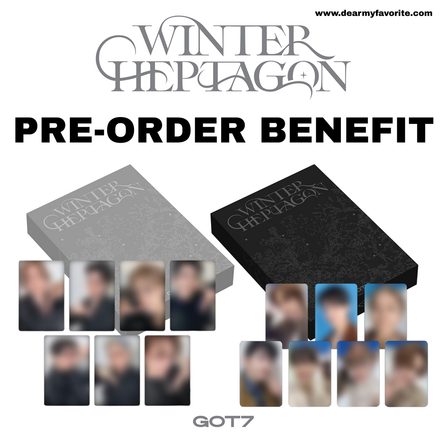 [PRE-ORDER BENEFIT] GOT7 MINI ALBUM WINTER HEPTAGON