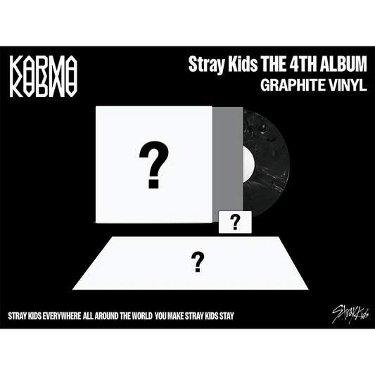 [PRE-ORDER] Stray Kids 4th Full Album KARMA (GRAPHITE VINYL) (Stray Kids Shop Exclusive Ver.)