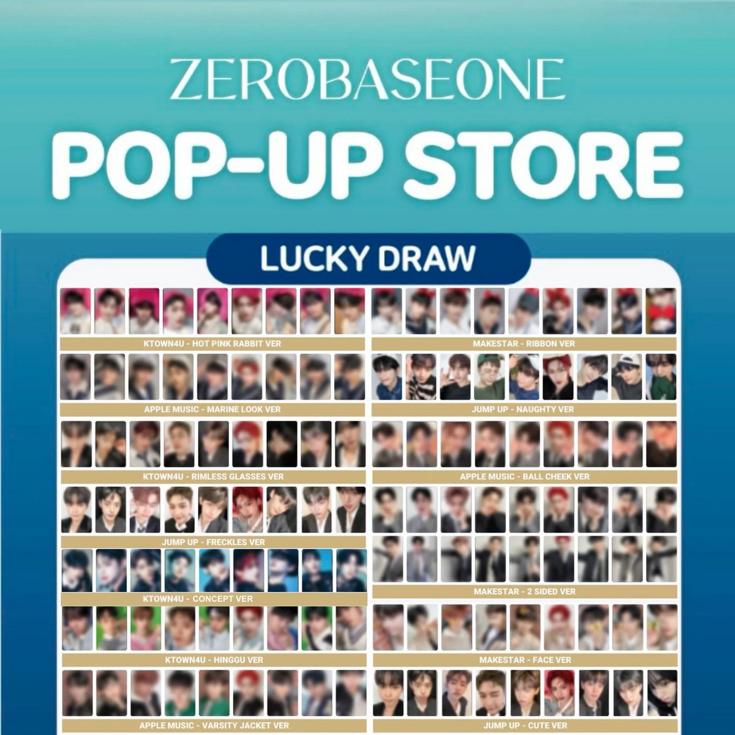 ZEROBASEONE You had me at HELLO LUCKY DRAW PHOTOCARD