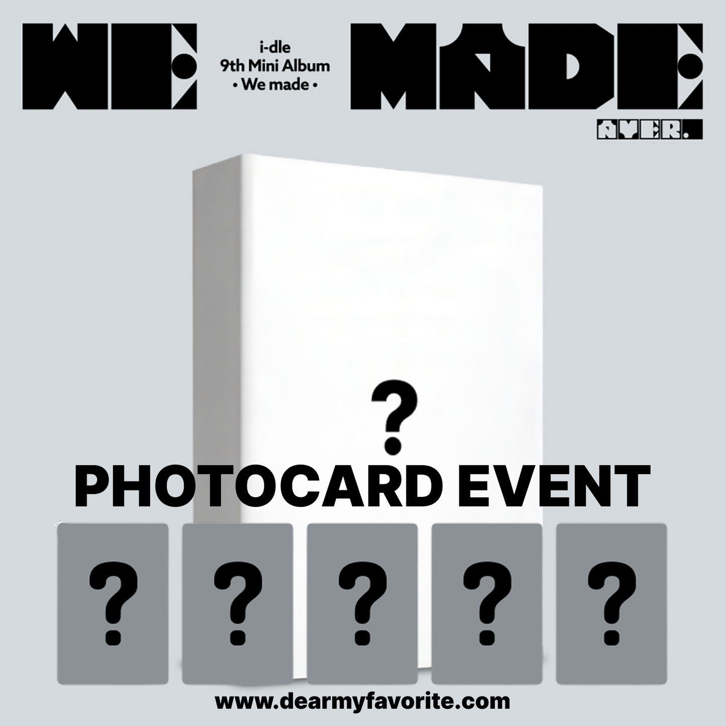 [PRE-ORDER BENEFIT] i-dle 9th Mini Album We made (A Ver.)