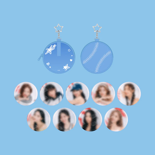 [PRE-ORDER] TWICE HOME9ROUND POP UP OFFICIAL MD CAN BADGE POUCH SET