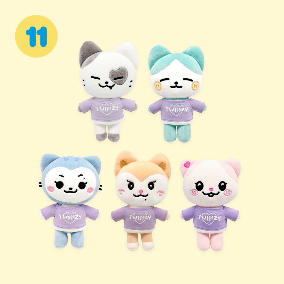 [PRE-ORDER] ITZY x TWINZY POP-UP STORE OFFICIAL MD TWINZY PLUSH ORIGINAL Ver.