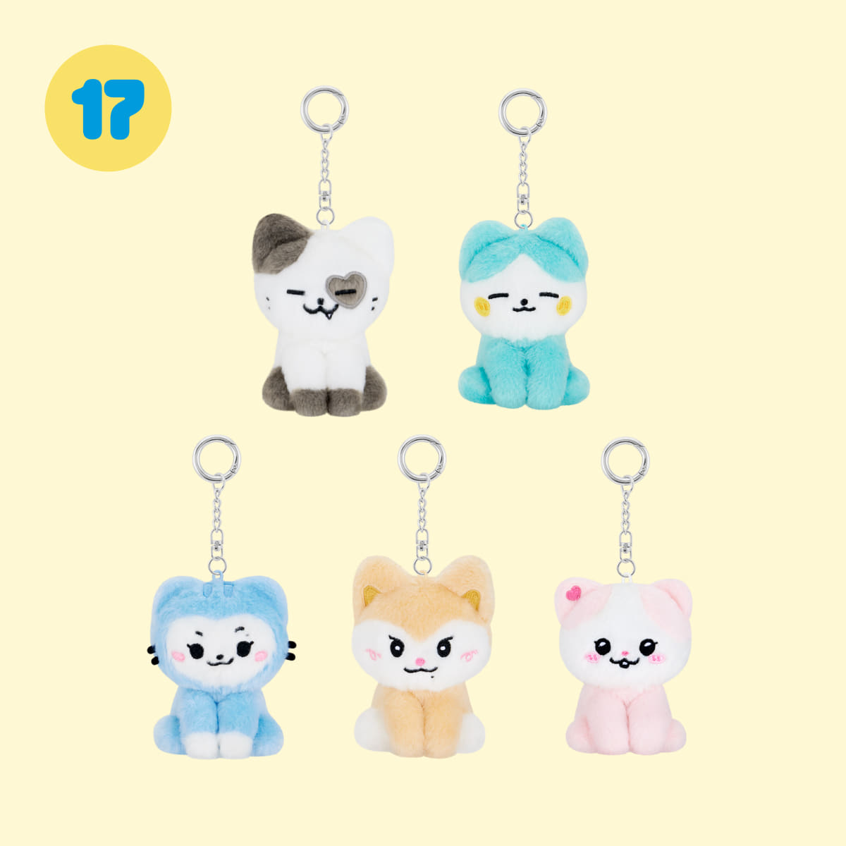 [PRE-ORDER] ITZY x TWINZY POP-UP STORE OFFICIAL MD TWINZY PLUSH KEYRING SITTING Ver.