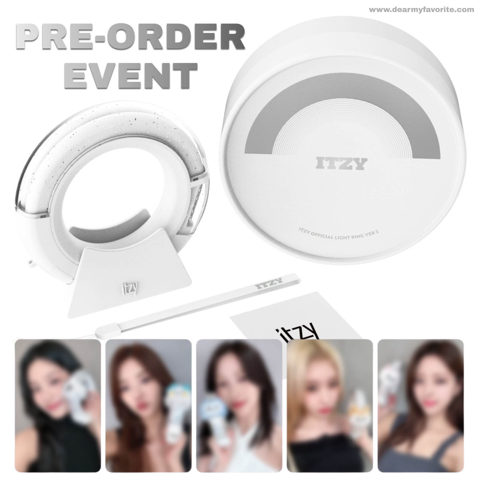 PRE-ORDER BENEFIT] ITZY OFFICIAL LIGHT RING VER 2 – Dear My Favorite