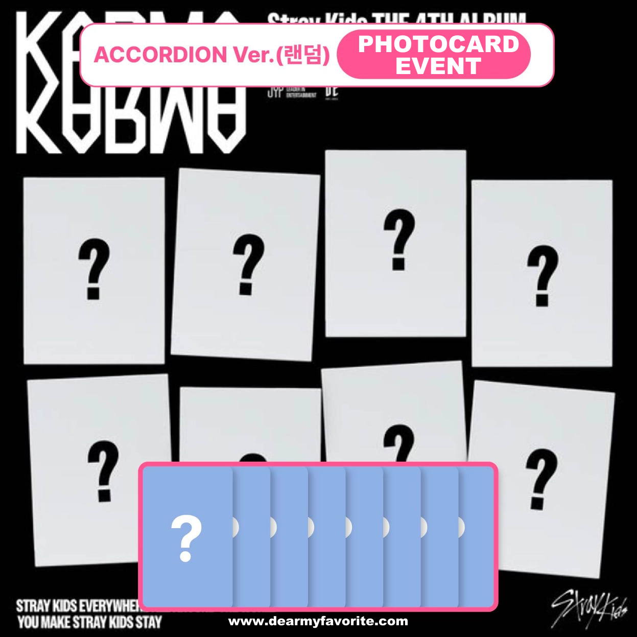 [PRE-ORDER BENEFIT] Stray Kids 4th Full Album KARMA (ACCORDION VER.)
