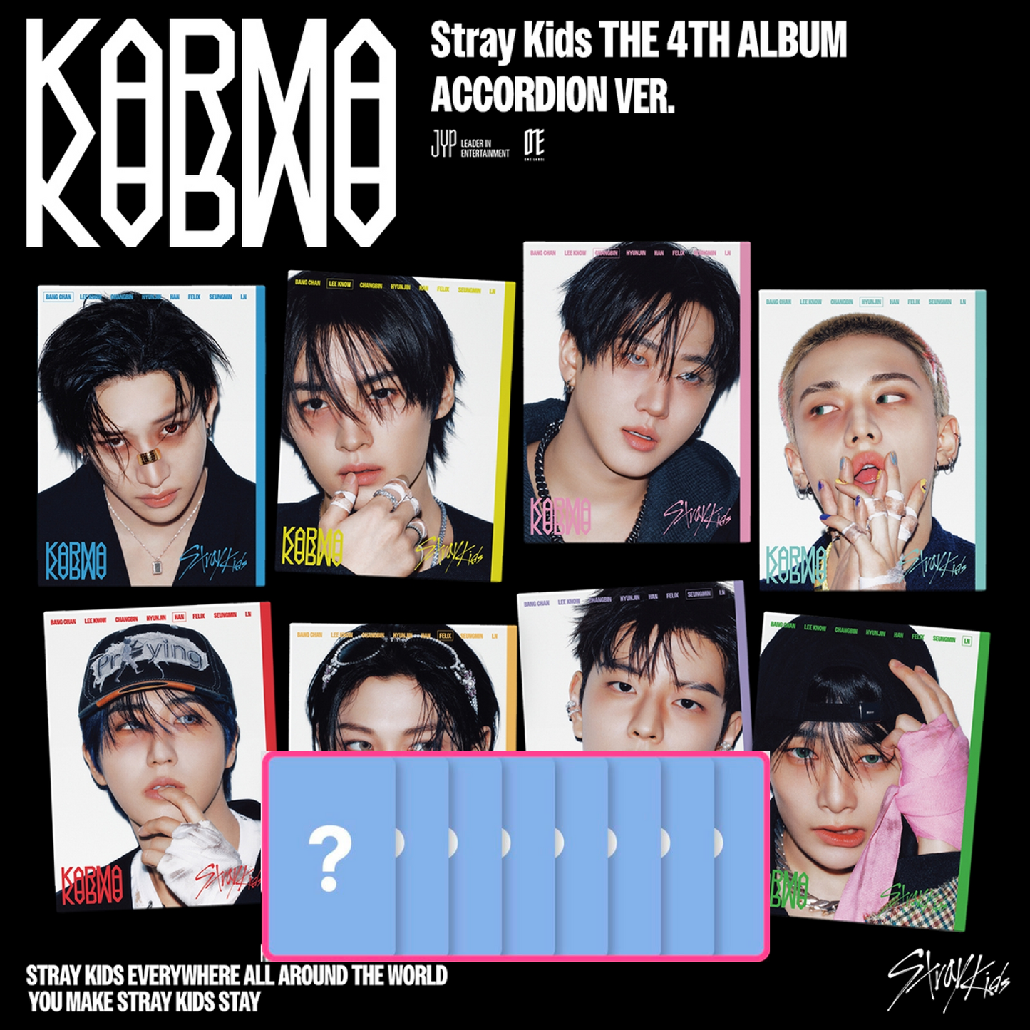 [PRE-ORDER BENEFIT] Stray Kids 4th Full Album KARMA (ACCORDION VER.)