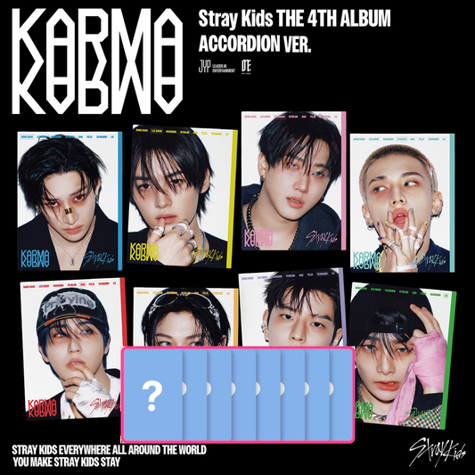 [PRE-ORDER BENEFIT] Stray Kids 4th Full Album KARMA (ACCORDION VER.)