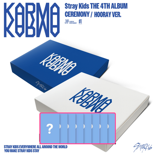 [PRE-ORDER BENEFIT] Stray Kids 4th Full Album KARMA (CEREMONY VER., HOORAY VER.)