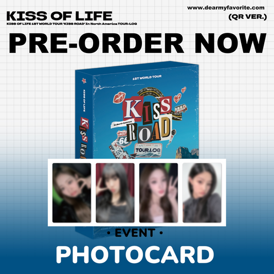 [PRE-ORDER BENEFIT] KISS OF LIFE 1ST WORLD TOUR 'KISS ROAD' In North America TOUR-LOG
