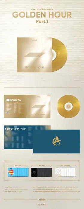 ATEEZ 10th Mini Album GOLDEN HOUR : Part.1 Vinyl LP Barnes & Noble ver.