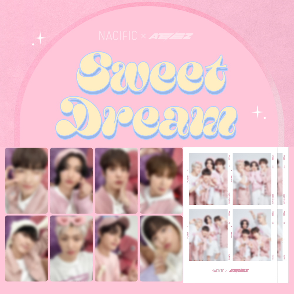 [PRE-ORDER] ATEEZ X NACIFIC SWEET DREAM PHOTOCARD 4 CUT PHOTO