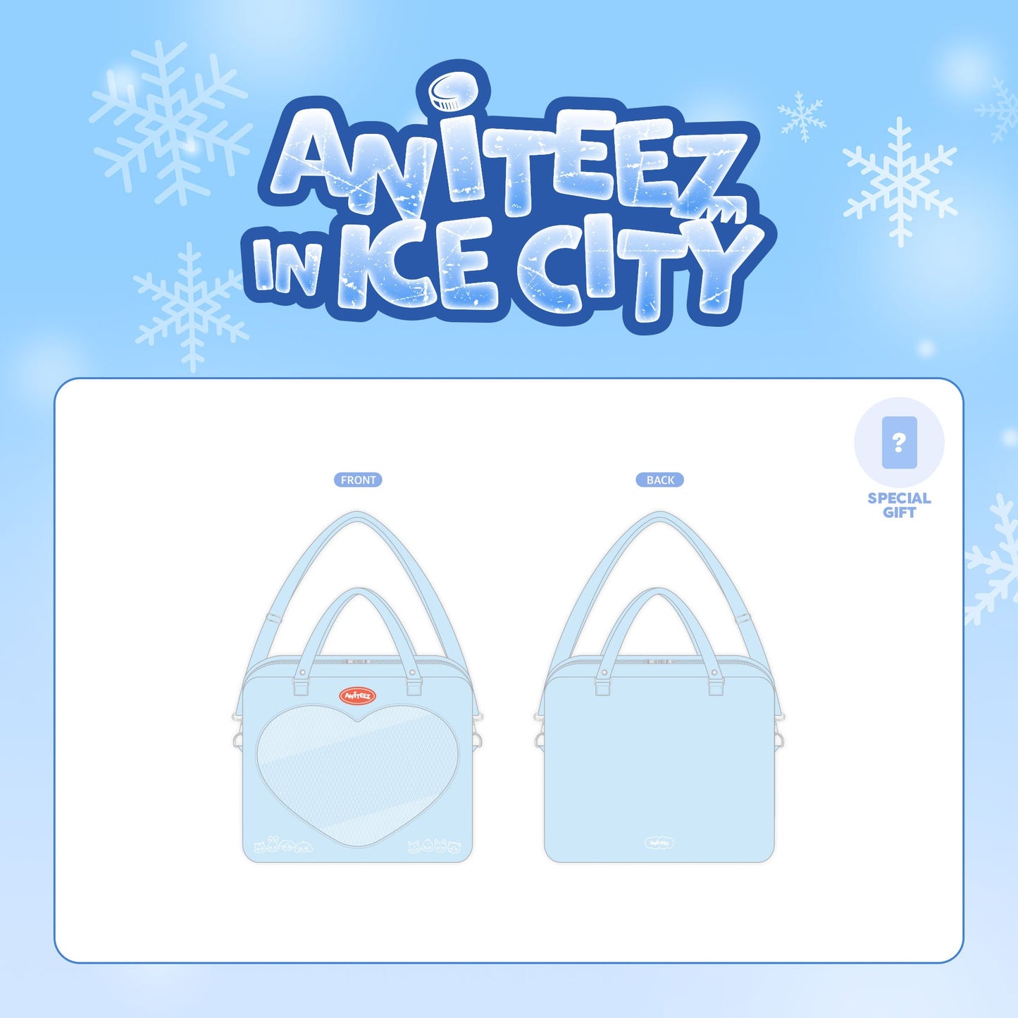 [PRE-ORDER] ATEEZ X ANITEEZ POP-UP 'ANITEEZ IN ICE CITY' OFFICIAL MD ITABAG