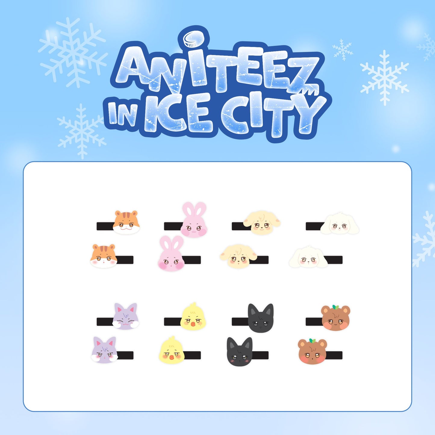 [PRE-ORDER] ATEEZ X ANITEEZ POP-UP 'ANITEEZ IN ICE CITY' OFFICIAL MD HAIRPIN