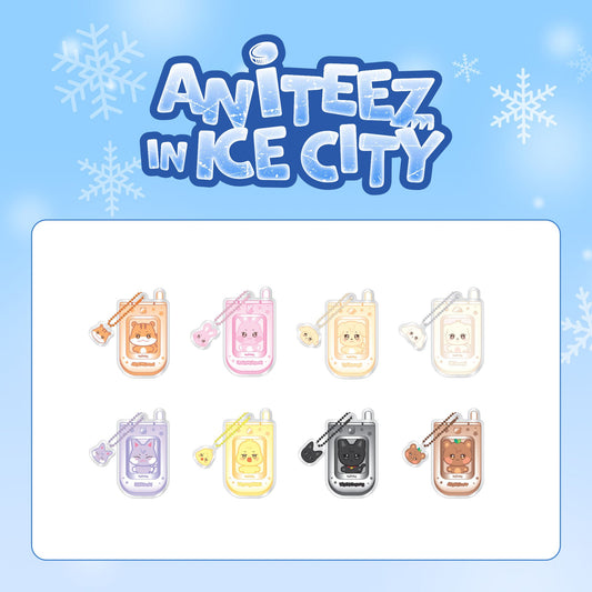 [PRE-ORDER] ATEEZ X ANITEEZ POP-UP 'ANITEEZ IN ICE CITY' OFFICIAL MD PHONE KEYRING