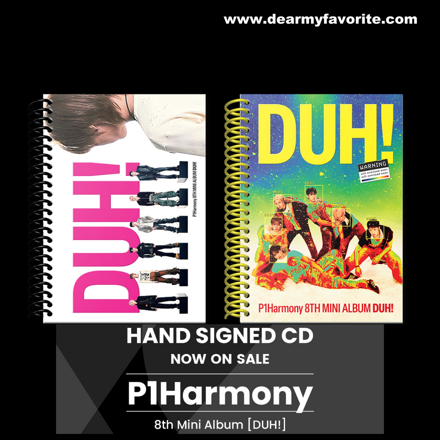 [PRE-ORDER BENEFIT] *SIGNED* P1Harmony 8TH MINI ALBUM DUH!