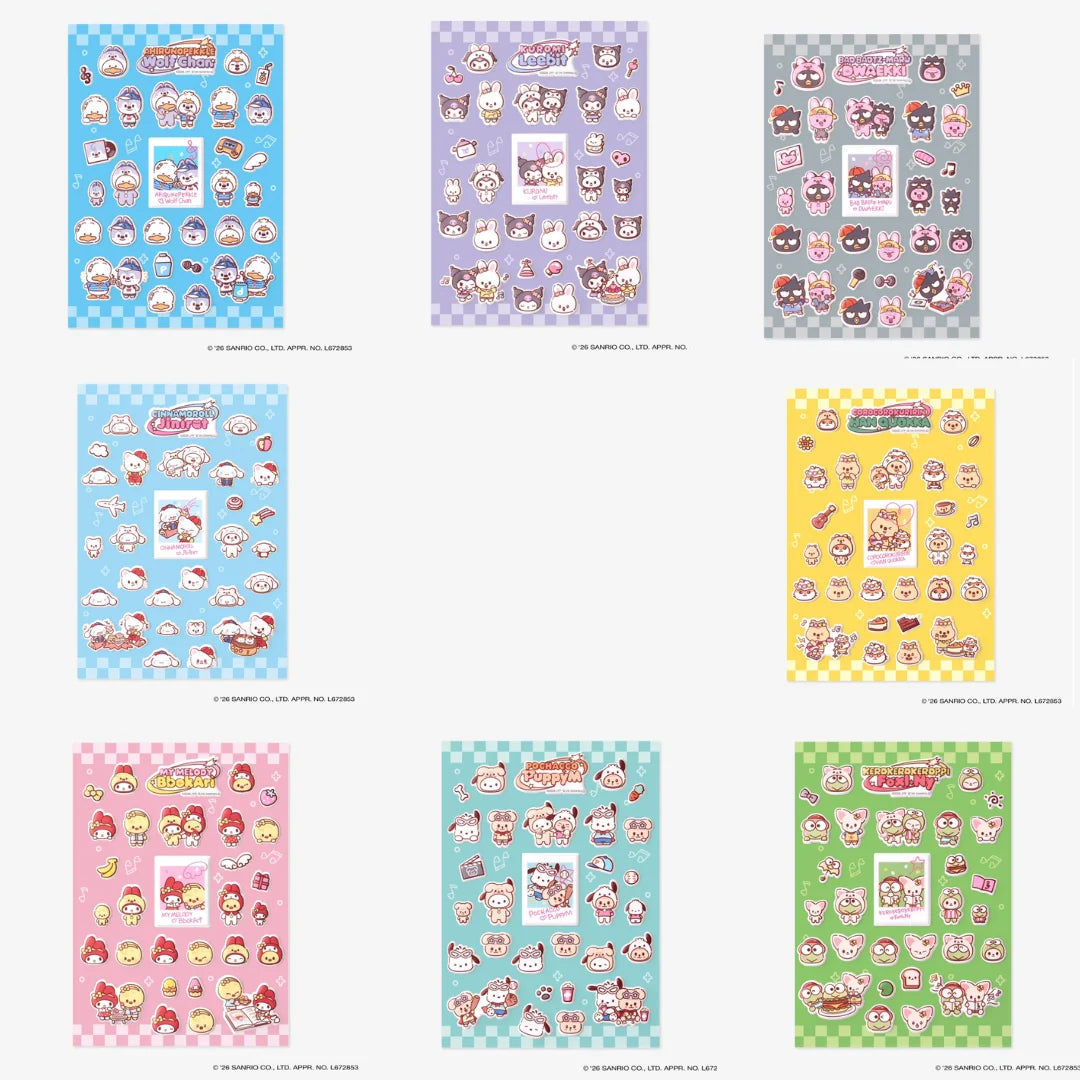 [PRE-ORDER BENEFIT] Stray Kids World Tour RUN IT JAPAN OFFICIAL MD SKZOO×SANRIO CHARACTERS STICKER