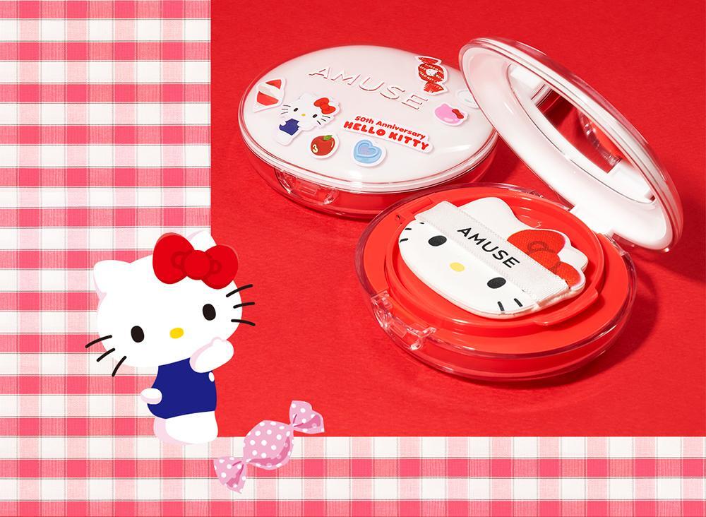 AMUSE X HELLO KITTY Ceramic Skin Perfector Cushion 15g + 15g (Refill)