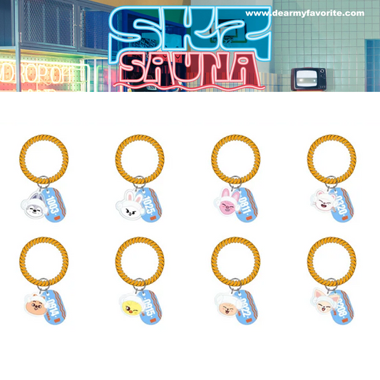 [PRE-ORDER EVENT] Stray Kids JAPAN POP UP STORE 2025 SKZ SAUNA OFFICIAL MD RANDOM SAUNA KEYRING