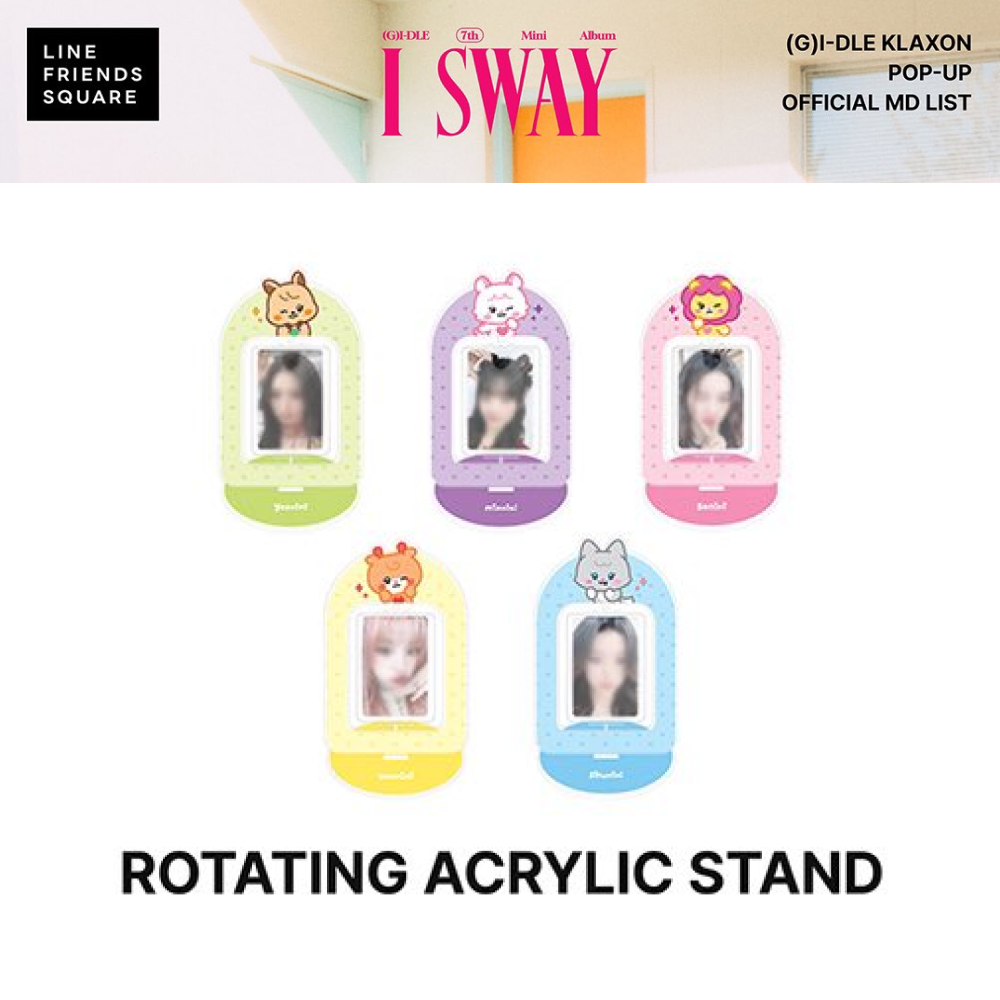 [PRE-ORDER] (G)I-DLE KLAXON POP-UP OFFICIAL MD ROTATING ACRYLIC STAND